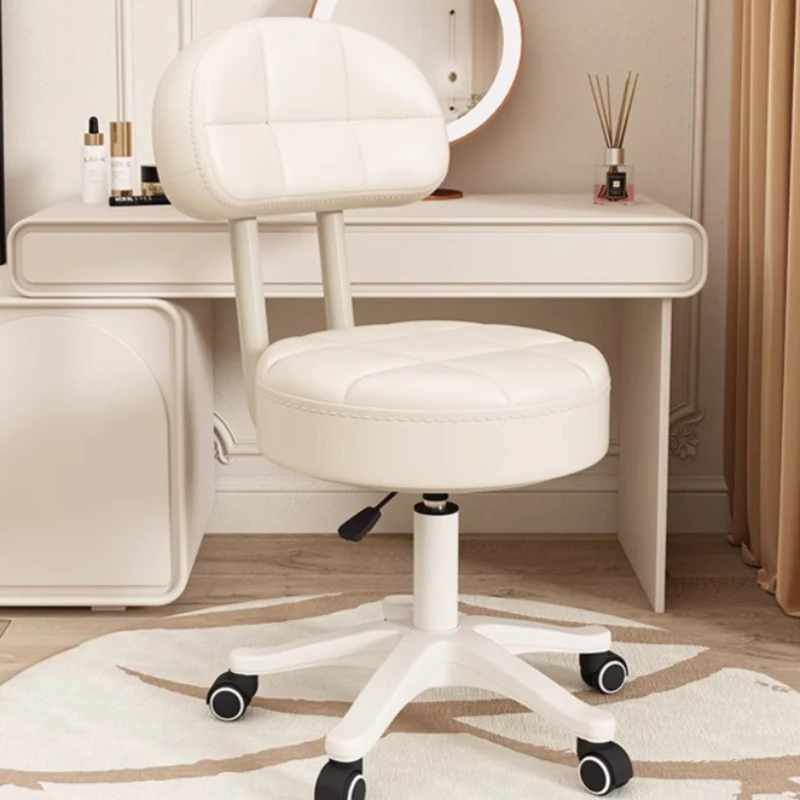 Office Stool - 多機能コンピューターチェア オフィスシート 寮の学習用背もたれ付きチェア ホームデスクスツール