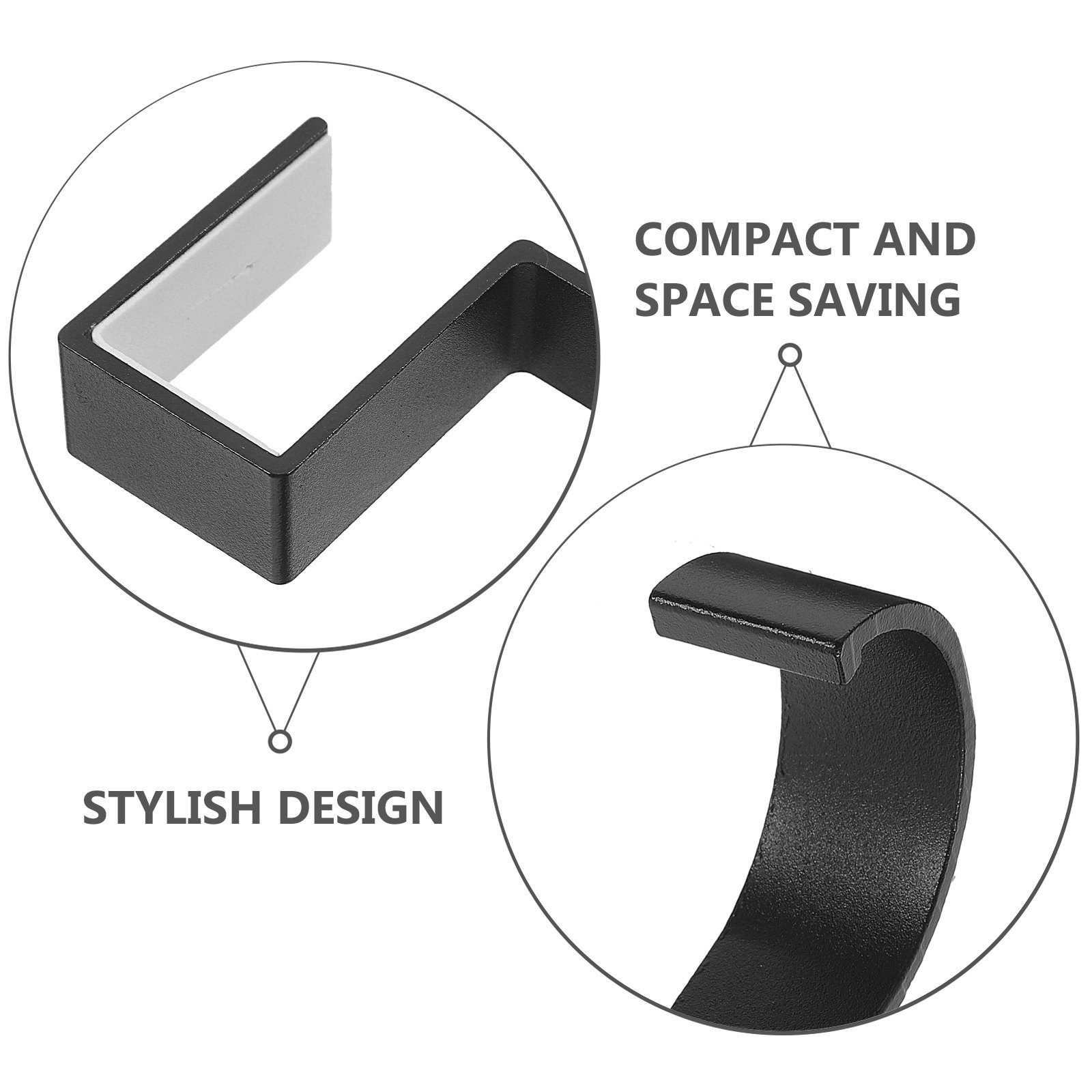 2個入り、穴あけ不要の吊り下げフック。テーブルサイドに取り付 - Desk Organizer のレビューと価格