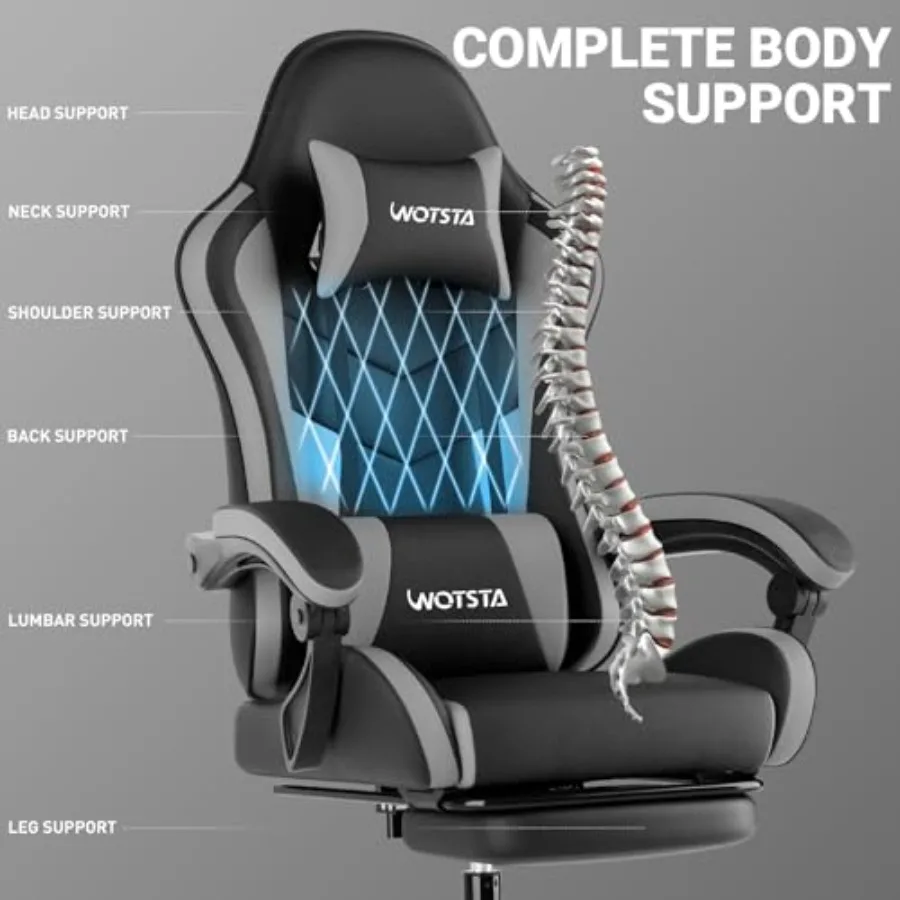 人間工学に基づいたデザインのゲーミングオフィスチェア。フット - Office Stool のレビューと価格