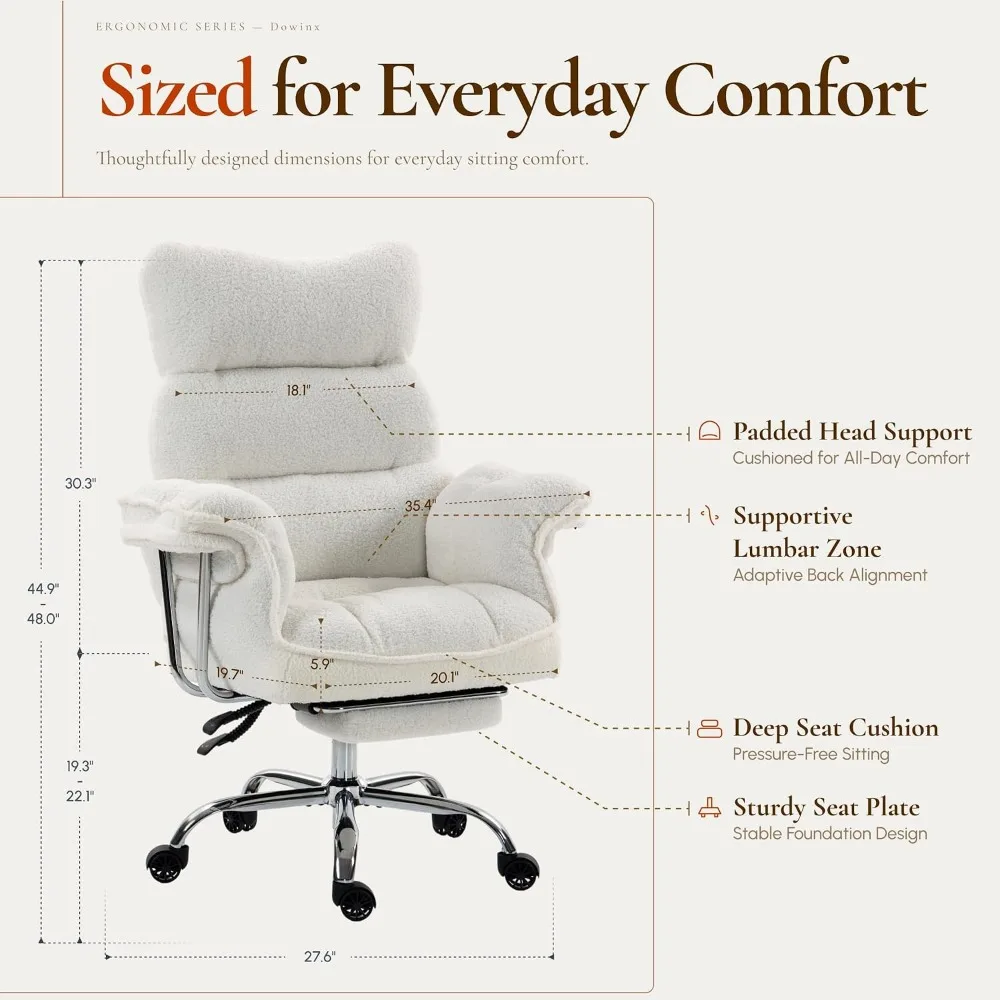 厚めのクッション、広い座面、アームレスト、フットレストを備え - Office Chair Cushion のレビューと価格