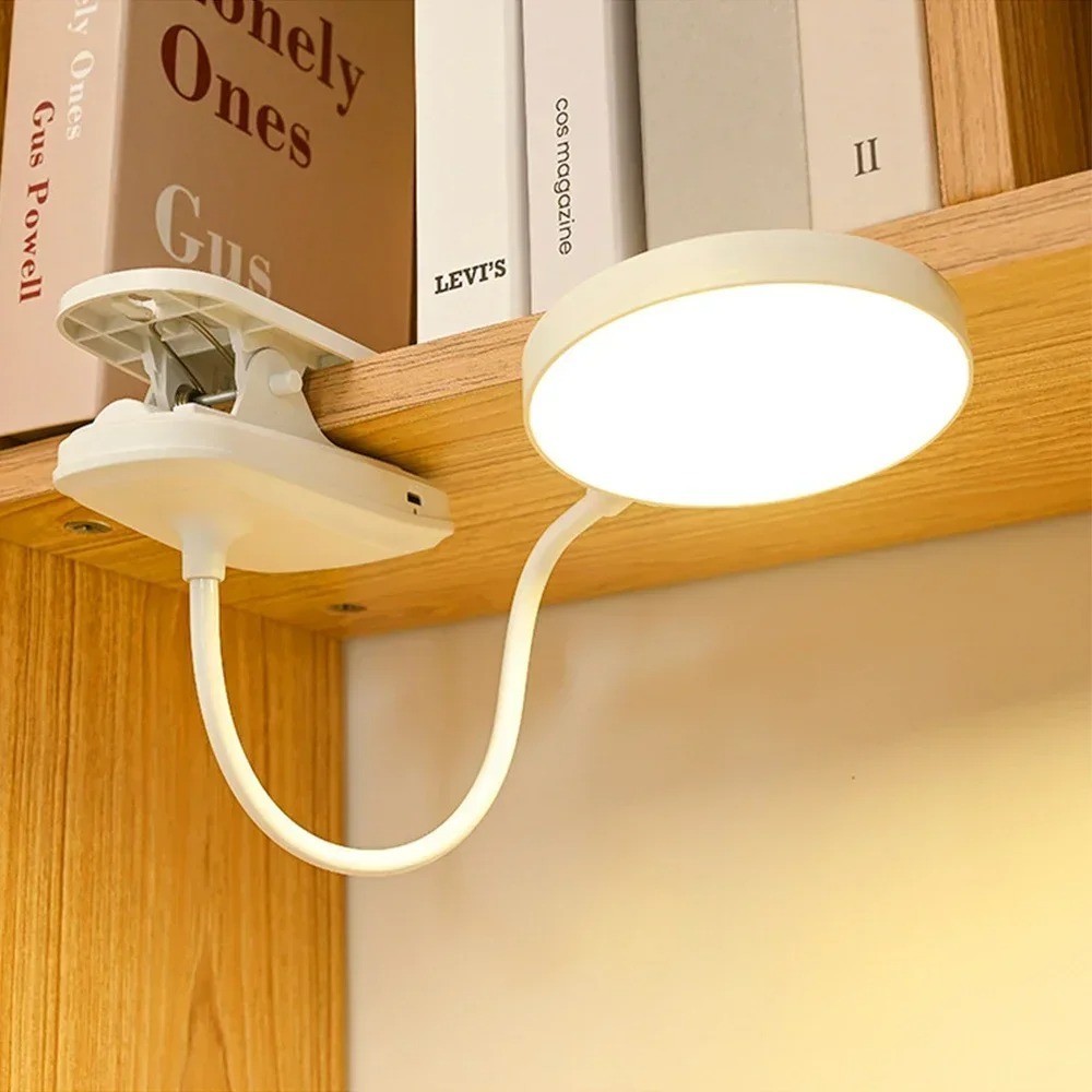 ポータブルUSB充電式クリップオンデスクランプ3色温度調節可 - Desk Lamp のレビューと価格