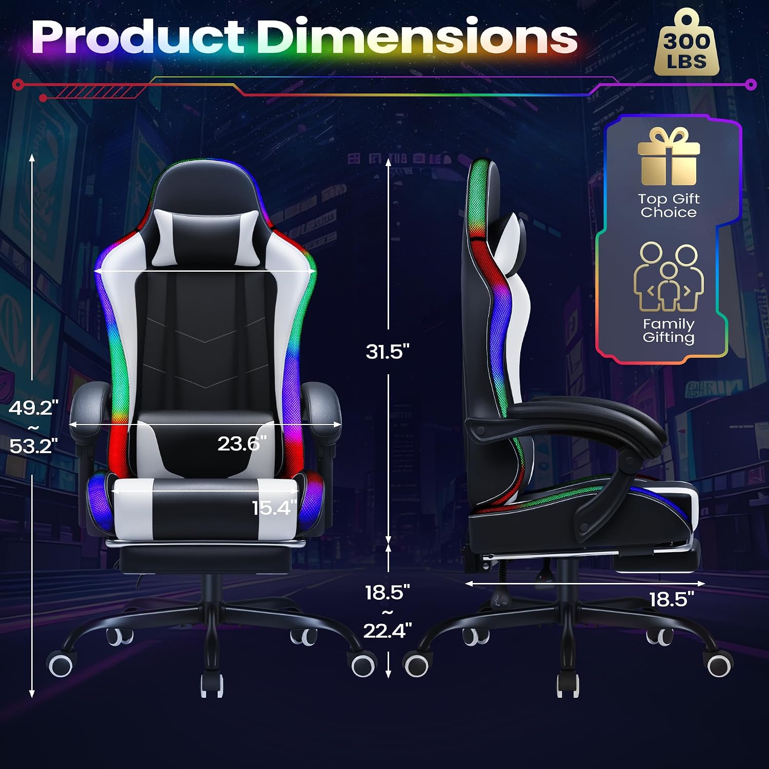 Homall ゲーミングチェア、エルゴノミックPCチェア、マ - Office Chair のレビューと価格